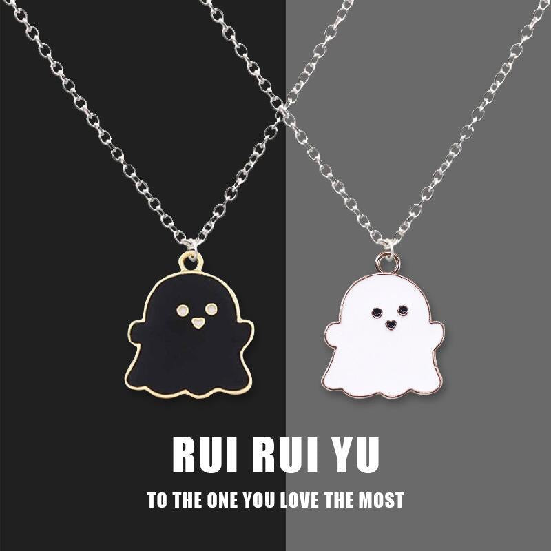 Fashion Necklace - Cute Ghost Unisex Pendant - Alloy