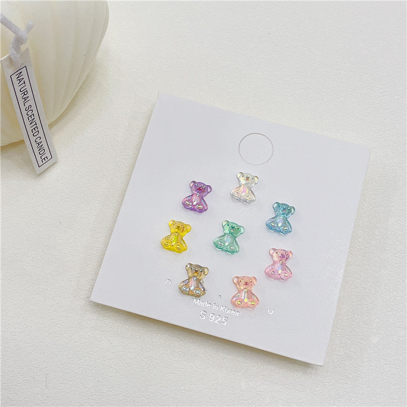 Mini Boucles Oreilles - Bonbon Ourson Haribo - Mignon Bear - Résine