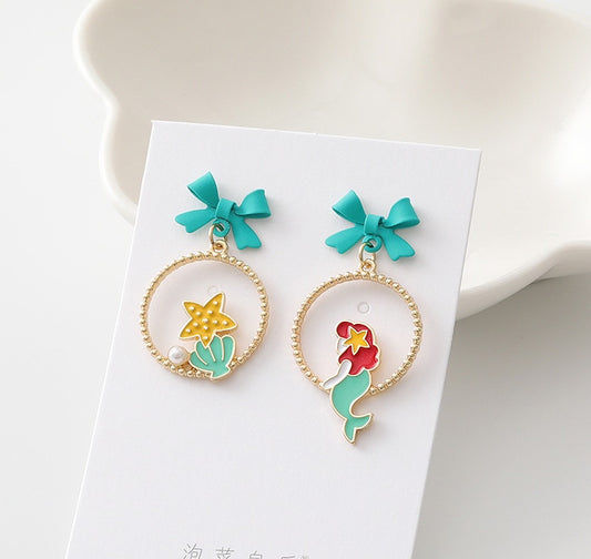 Clip On Earrings | Ear Clips | Princesses | Cute Fairy Tale Accessory Jewelry | Cartoon | Gold Plated Copper