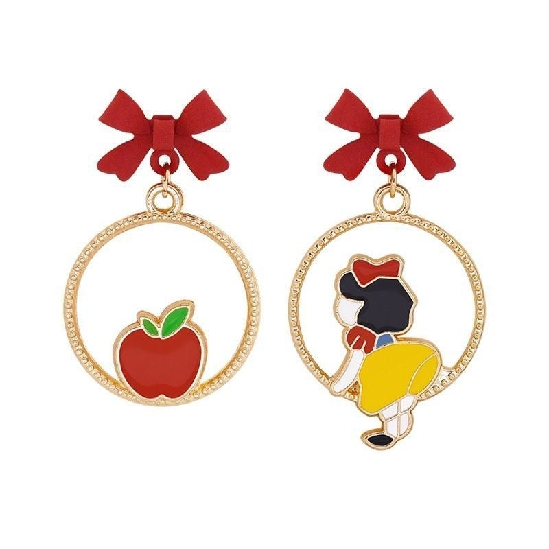 Clip On Earrings | Ear Clips | Princesses | Cute Fairy Tale Accessory Jewelry | Cartoon | Gold Plated Copper