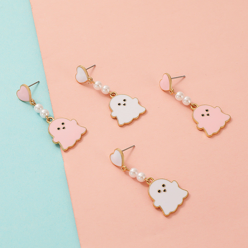 Little Ghost Dangle Earrings