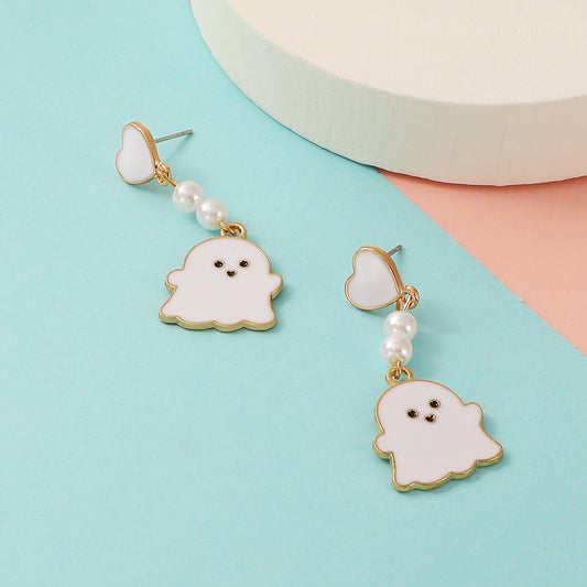 Little Ghost Dangle Earrings