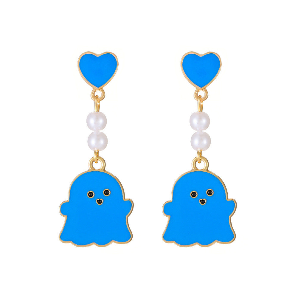 Little Ghost Dangle Earrings