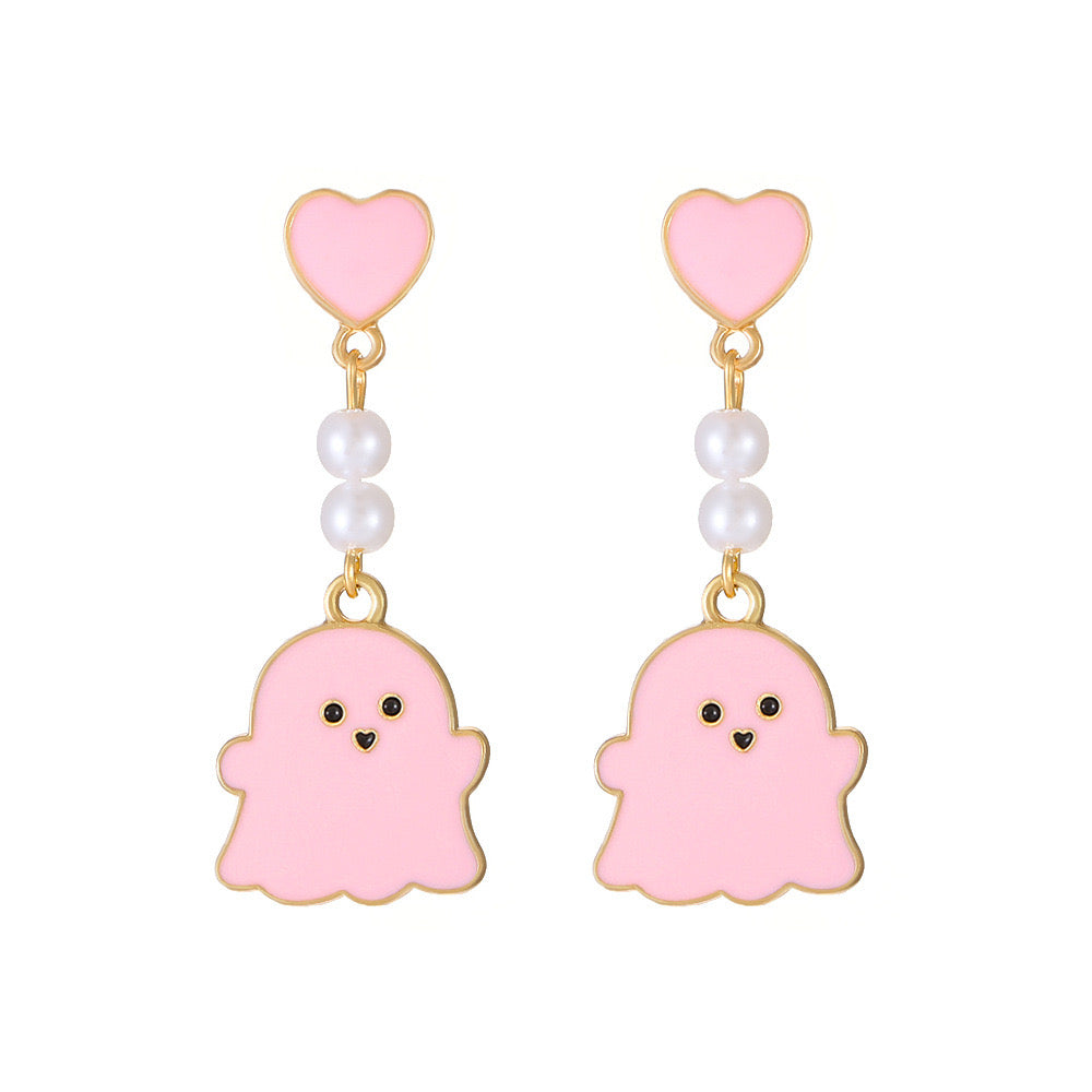 Little Ghost Dangle Earrings