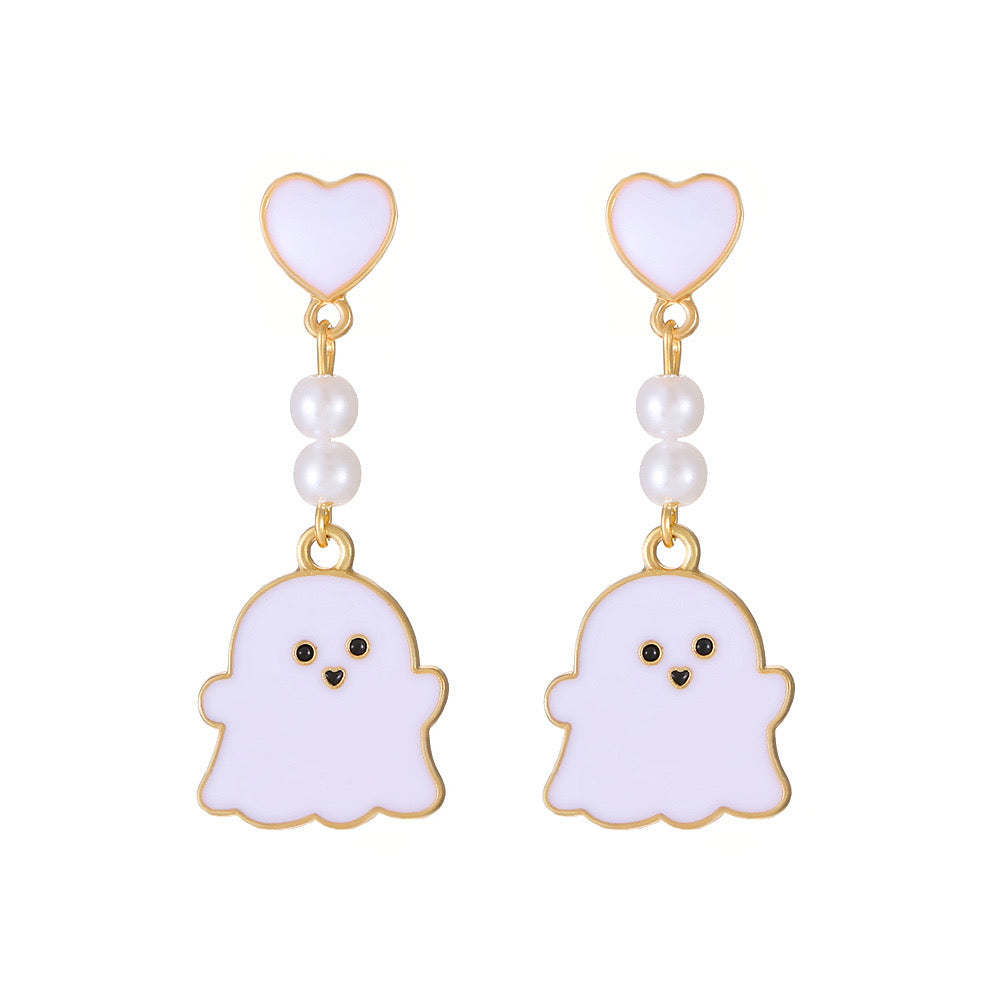 Little Ghost Dangle Earrings