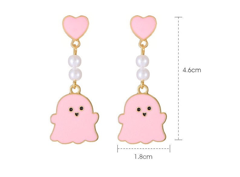 Little Ghost Dangle Earrings