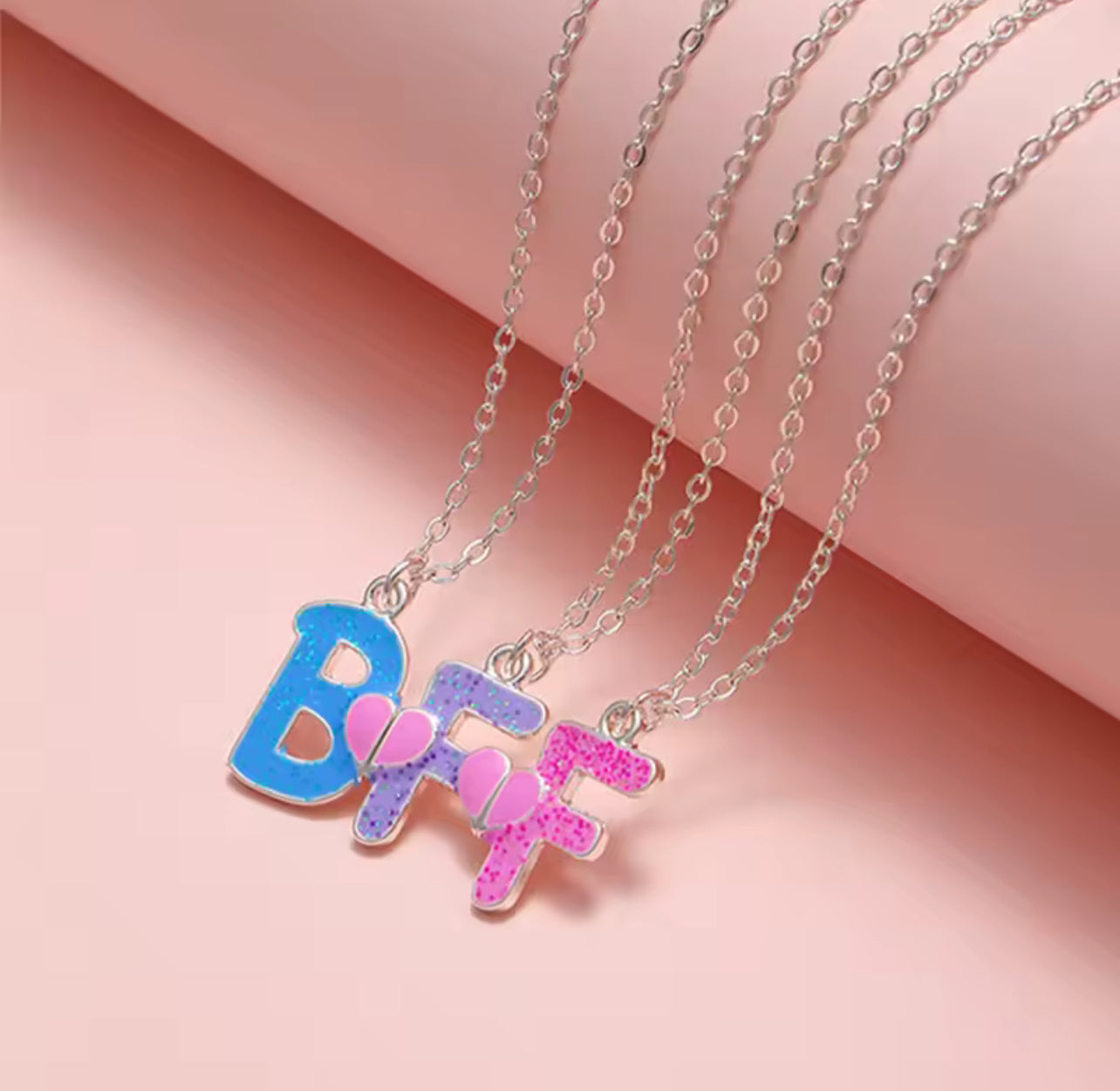 Lot de 3 Colliers BFF Aimanté - BFF - Best Friends Forever - Amitié - Pendentif
