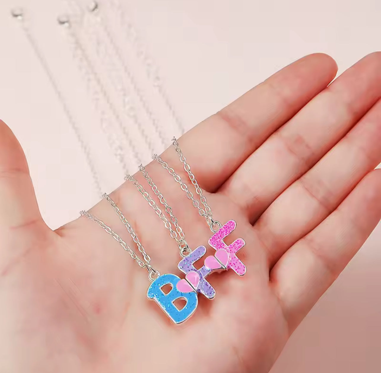 Lot de 3 Colliers BFF Aimanté - BFF - Best Friends Forever - Amitié - Pendentif