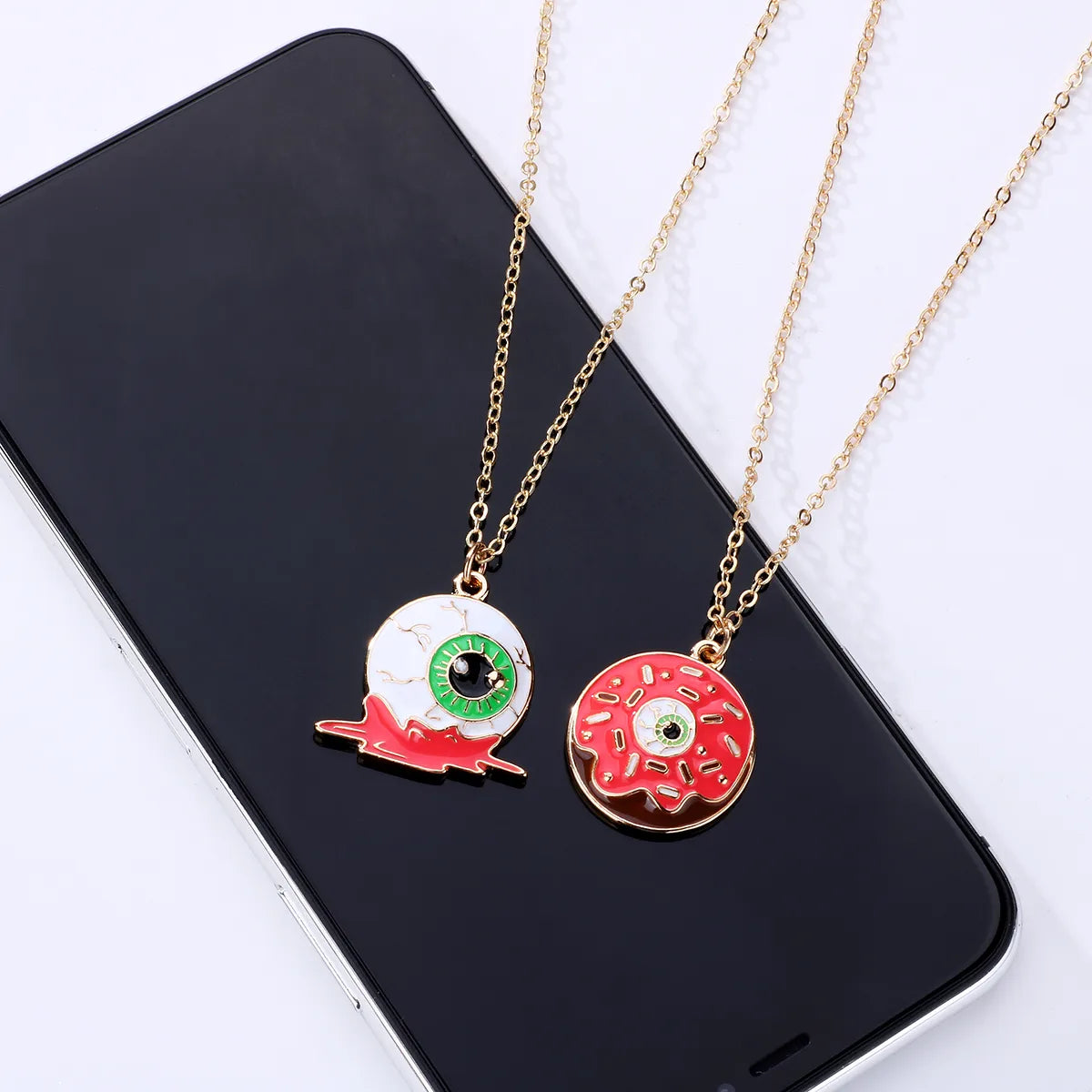 Fashion Necklace - Cute Ghost Unisex Pendant - Alloy