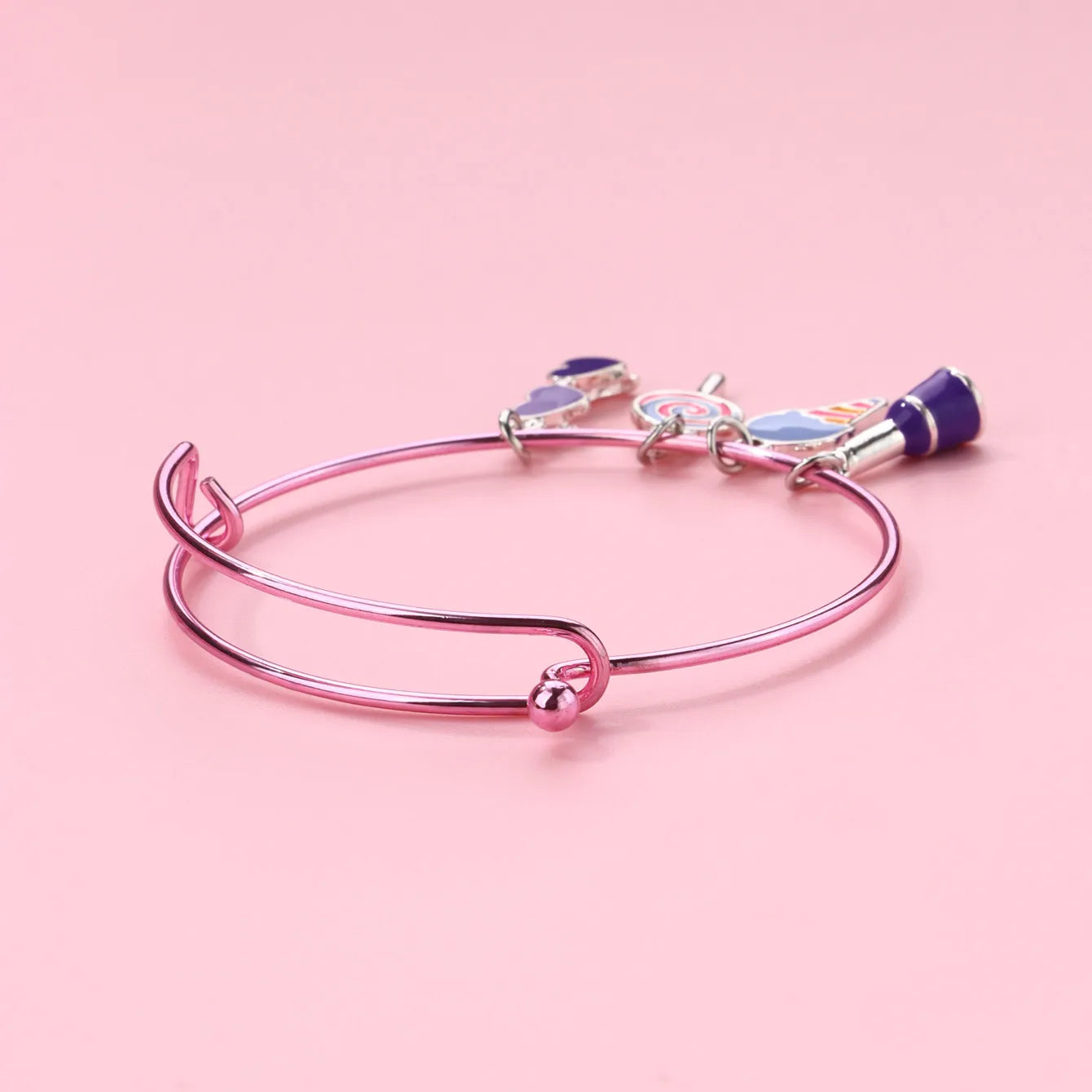 Bracelet Breloques avec Carte - Sucette Licorne Glace - Fantaisie - Mignon