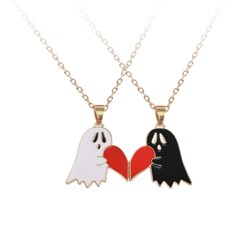 Lot de 2 Collier BFF - Fantôme Aimanté - Best Friends Forever - A partager - Amitié
