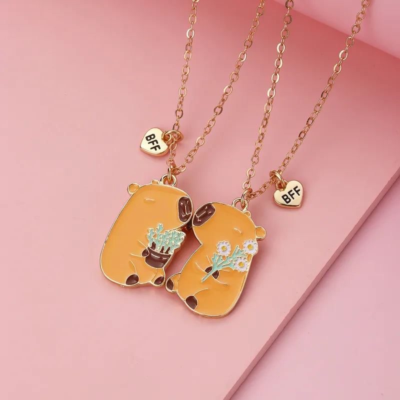 Lot de 2 Colliers D'amitié Aimanté - Cappy Bara - BFF - Best Friends Forever - Amitié