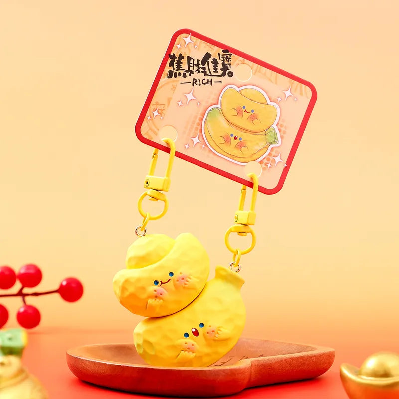 Porte Clés - Mignon Banane - A Partager - Aimanté - Amoureux - Meilleurs Amis - Pendentif Sac - BFF - Best Friends - Amitié