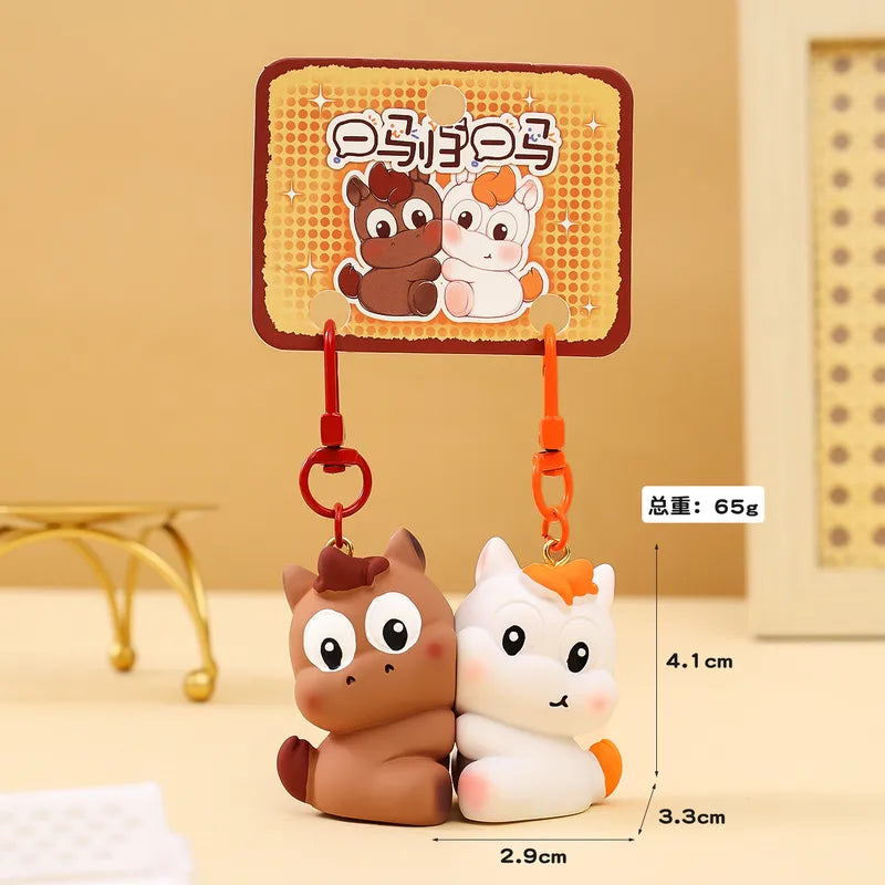 Porte Clés - Mignon Cheval Poney - A Partager - Aimanté - Amoureux - Meilleurs Amis - Pendentif Sac - BFF - Best Friends - Amitié