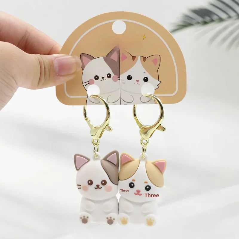 Porte Clés - Mignon Chats - A Partager - Aimanté - Amoureux - Meilleurs Amis - Pendentif Sac - BFF - Best Friends - Amitié
