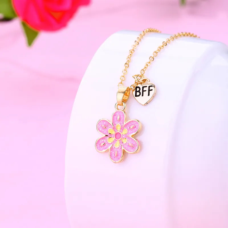 Lot de 2 Colliers BFF - Fleurs - Best Friends Forever