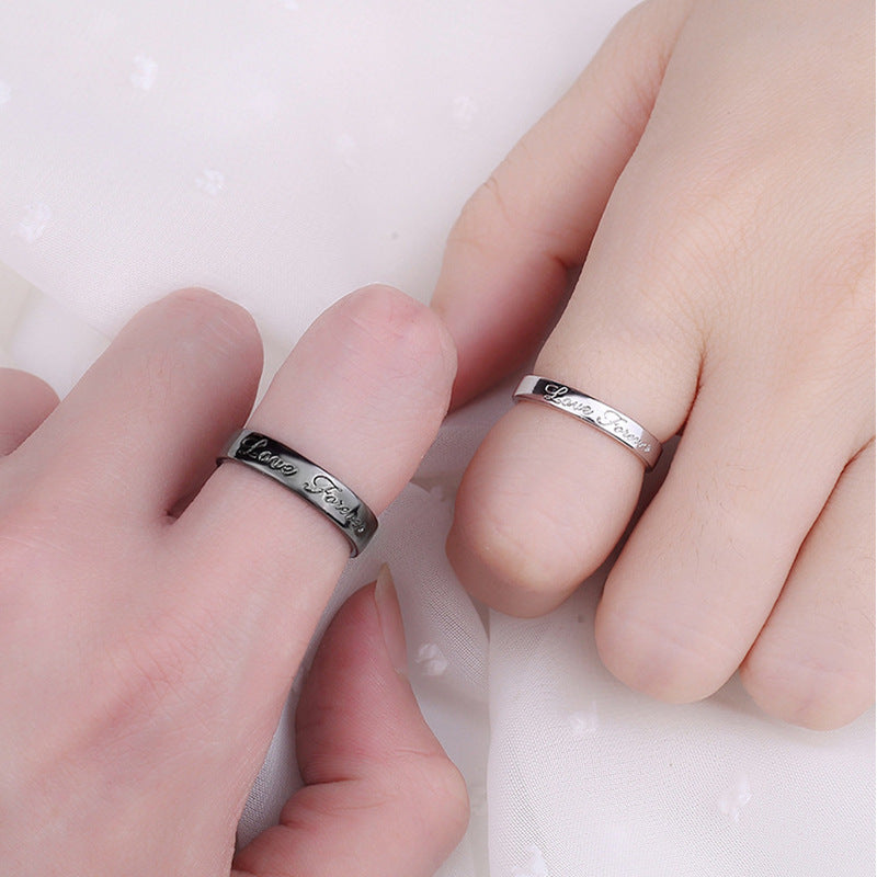 Set of 2 Heartbeat Heartbeat Friendship Rings - BFF Best Friends Couple Lovers - Adjustable Rings - Electrocardiogram