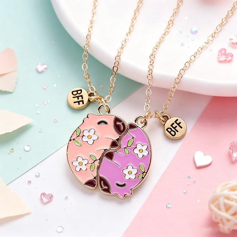 Lot de 2 Colliers D'amitié Aimanté - Cappy Bara - BFF - Best Friends Forever - Amitié