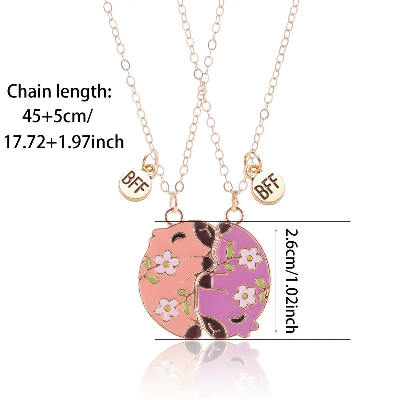 Lot de 2 Colliers D'amitié Aimanté - Cappy Bara - BFF - Best Friends Forever - Amitié