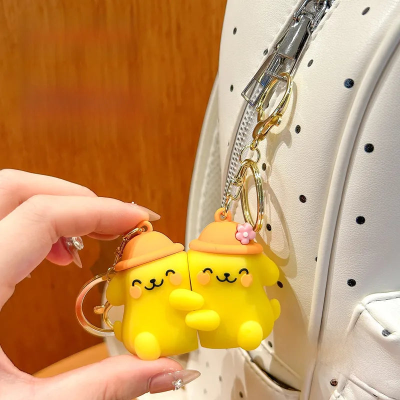 Porte Clés - Mignon Chiens - A Partager - Aimanté - Amoureux - Meilleurs Amis - Pendentif Sac - BFF - Best Friends - Amitié