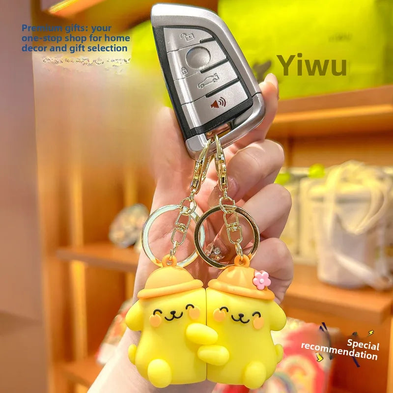 Porte Clés - Mignon Chiens - A Partager - Aimanté - Amoureux - Meilleurs Amis - Pendentif Sac - BFF - Best Friends - Amitié