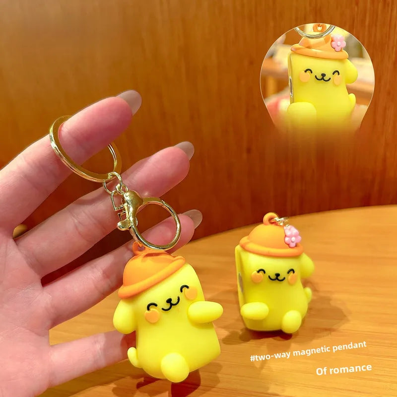 Porte Clés - Mignon Chiens - A Partager - Aimanté - Amoureux - Meilleurs Amis - Pendentif Sac - BFF - Best Friends - Amitié