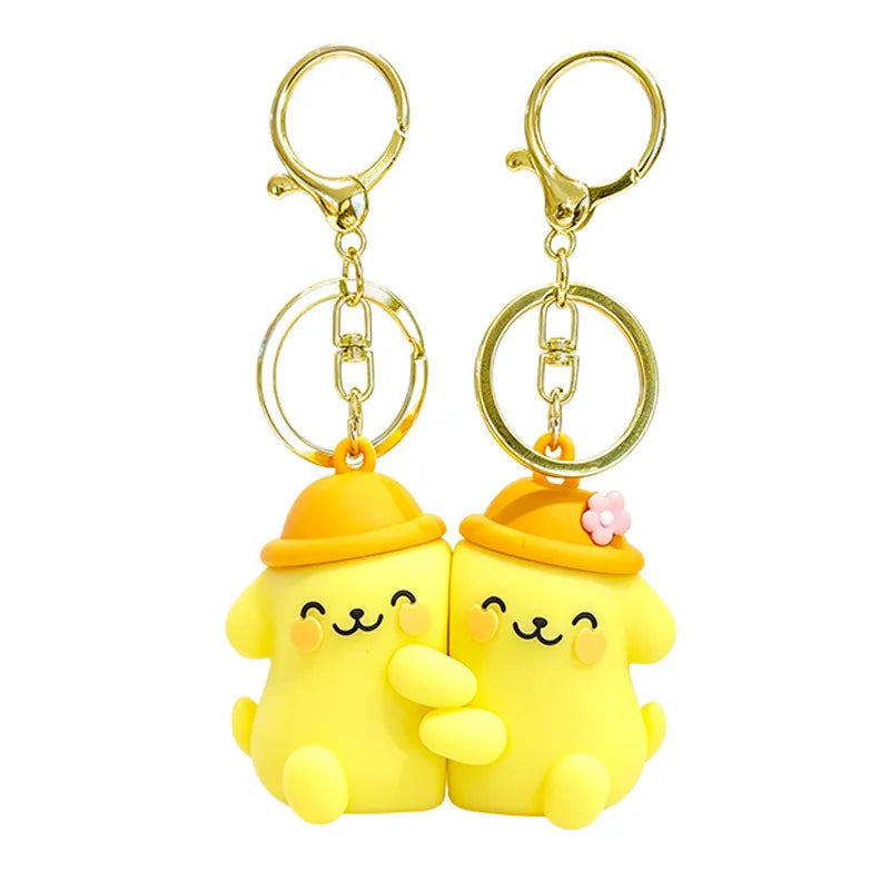 Porte Clés - Mignon Chiens - A Partager - Aimanté - Amoureux - Meilleurs Amis - Pendentif Sac - BFF - Best Friends - Amitié