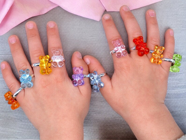 CHILD - Haribo Bear Candy Rings - Mignon Bear - ADJUSTABLE - Child