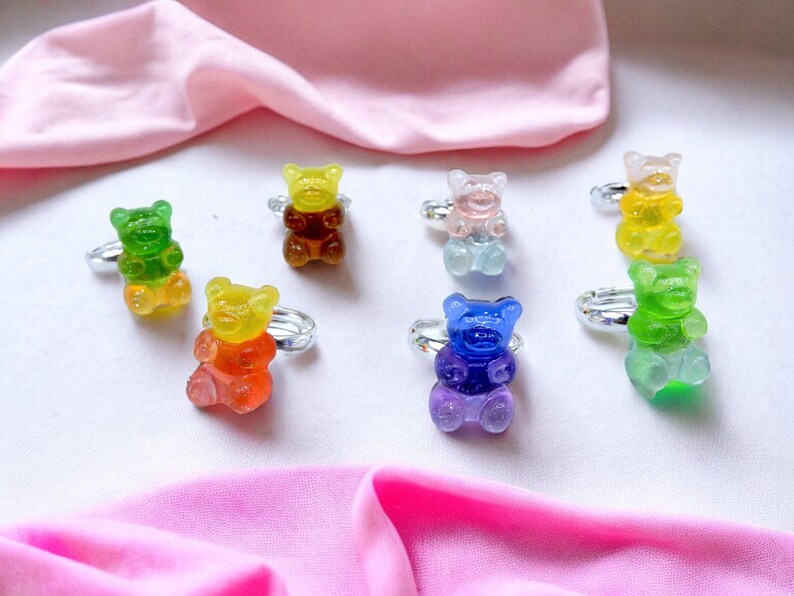 CHILD - Haribo Bear Candy Rings - Mignon Bear - ADJUSTABLE - Child