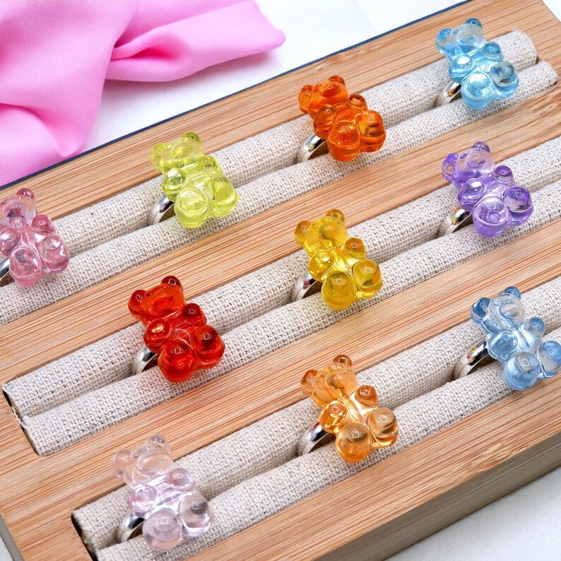 CHILD - Haribo Bear Candy Rings - Mignon Bear - ADJUSTABLE - Child